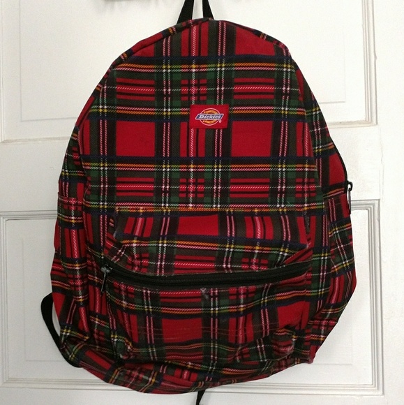 dickies plaid backpack
